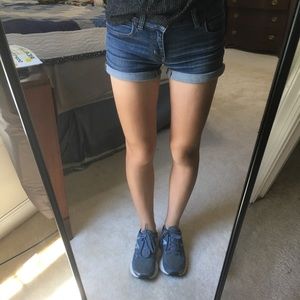 American Eagle dark wash jean shorts